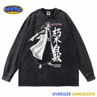 Oversized longsleeve bleach byakuya kuchiki washed washed vintage tee