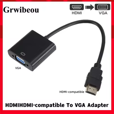 1080P HDMI-compatible To VGA Adapter Converter Cable HDMI Male To VGA Famale Digital Analog Converte