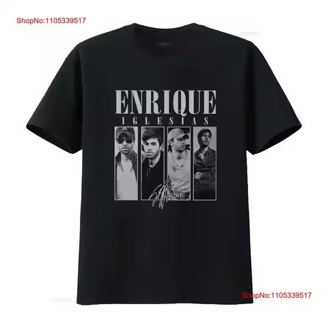 Enrique Iglesias T Shirt The Trilogy 2023 Concert AN27580 long sleeves vintage Washed Breathable fas