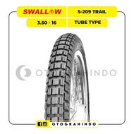 Ban Luar Motor Trail Swallow S-209 350-16 Ring 16 Tube Type Ban Motor Semi Trail Ban Tahu Ban Tourin