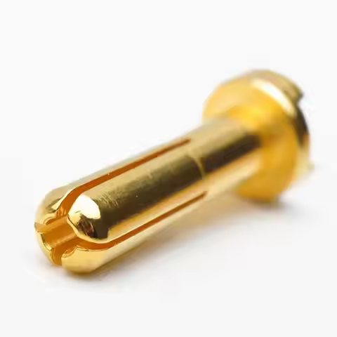 5/10pcs 4mm 5mm Banana Plug Male Authentic Alotted aft Beveled Stable Current 40A Gold Plating 5u Fo