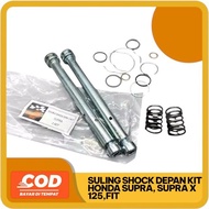 Suling Shock Depan Kit Honda Supra Series (Supra X, Fit, 125) - Piston Fork + Per Rebound & Seal - H