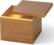J-kitchens Heavy Box, 3 Tiers, 6.5 Inches, Japanese Paper, Small Wavy, 7.9 x 7.9 x 6.9 inches (20.0 