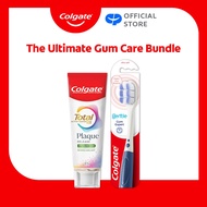 [Colgate Gentle Gum Expert Toothbrush 1's + Total Plaque Release Gentle Fragrant Mint Toothpaste 95g
