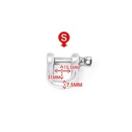 304 Straight D Shackle Short Stainless Steel Breaking D Rigging Shackle Hooks Male Chastity Ring Scrotum Lock Pendant Delay Ring