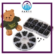 ( 10 PCS ) EYES FOR BEAR ANIMAL PUPPET CRAFT FOR CHILDREN / DIY BLACK EYES ACRYLIC ACCESSORIES