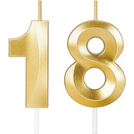18th Birthday Candles,18th Birthday Decorations for Girls Boys,Happy Birthday Cake Topper for Men,18
