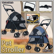 Pet Trolley Foldable Trolley Pets Stroller Puppy Stroller Cat Stroller Dog Stroller Trolley Cat Carrier