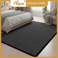 Myna | Non-Slip Luxurious Safety Plain Colour Bedroom Rugs Washable Living Room Carpet 高级地毯