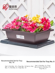 IRIS | Resin Plastic Garden Pot Square