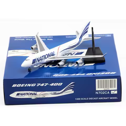 XX4975 Alloy Collectible Plane Gift JC Wings 1:400 National Airlines Boeing B747-400(BCF) Diecast Ai