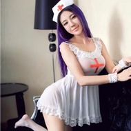 SKA334 Sexy Lingerie Cosplay Nurse - Sexy Thin Transparent Nurse Costume - Costume Play Lingerie