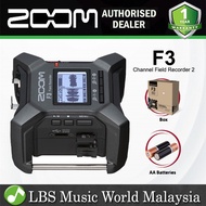 Zoom F3 2 Channel Portable Field Recorder and USB Audio Interface (F-3 F 3)