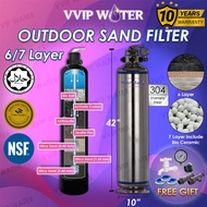 WATERMAN OUTDOOR SAND WATER FILTER FULLY STAINLESS STEEL 10 X 42