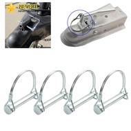 [LUMY] 4x M8*70mm Trailer Coupler Hitch Pin Lock D Shape Heavy Duty Towing Safety Lock