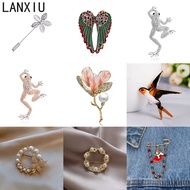 【Clearance Sale】LANXIU Romantic Rotundity Zircon Pearl Brooch Dainty Pin Valentines Gift for Girlfri