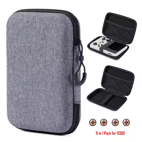 Protable Bag for RG35XX Plus Case for ANBERNIC RG35XX Cover Case for R36S R35S RGB20S XU10 Carrying 