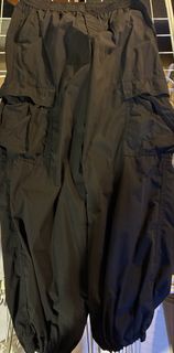 Uniqlo 工裝褲 闊腳褲 黑色