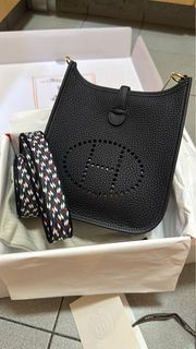 （100%真品）全新Hermes mini Evelyne 16
