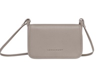 [PRE-ORDER] LONGCHAMP LE FOULONNE WALLET ON CHAIN-GRAY LEATHER