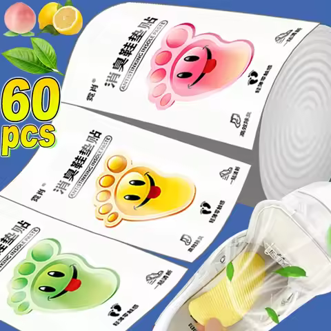 12-60pcs Disposable Portable Shoe Deodorizing Patch Foot Odor Deodorizing Patch Anti Odor Patch Foot