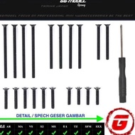 REP TAMIYA 15510/95415 STAINLESS STEEL COUNTERSUNK SCREW FLAT BOLT/