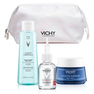 🇸🇬[SG STOCK] VICHY Travel Sample Beauty Bag | Mineral89 Collagen Serum Acne Cleanser Sunscreen Cream Sensitive Toner Moi
