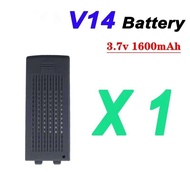 全新，全新， แบตเตอรี่โดรน 3.7V 1600mAh ที่ได้รับการอัพเกรดใหม่ สำหรับ 4DRC V14 อุปกรณ์เสริมเฮลิคอปเตอร์คว