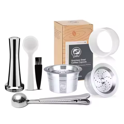 For 3 Hearts Lov Passione Reusable Coffee Capsule Pod Refillable Filter Compatible with Tchibo Cafis