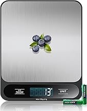 10 kg and stainless steel: digital kitchen scales, electronic food scales with tare function, high p