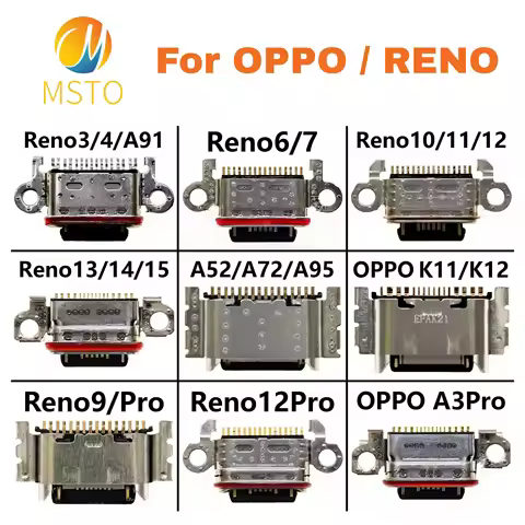 10pcs USB Charging Port for OPPO A52 A72 A95 A91 K11 K12 A3 Reno 3 4 6 7 9 10 11 12 13 14 15 9 Pro 1