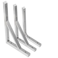 Thickened Stainless Steel Tripod Load-Bearing Wall Shelf Support Wall Mount Storage Bracket Wall Partition Support Frame-Metal L Bracket / L Bracket / L Angle Bracket