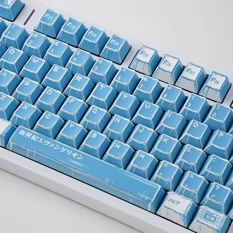 Anime Key Caps EVA00 PBT Cherry Keycap Dye Sub Game Korean German BRPT Zhuyin JP For Mechanical Keyb