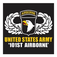 US Army 101st Airborne With Wing Cutting Sticker