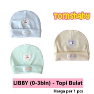 [TOMS] [0-3 months] LIBBY (1pcs) Plain COLOR Round Baby Hat