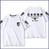 HT Kaiju No 8 Kafka Hibino Cosplay cloth 3D summer T-shirt Anime Short Sleeve Top HT