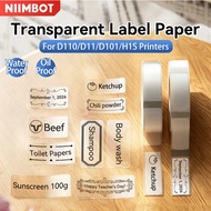 【Transparent Label】Niimbot D11/D110/D101 transparent label sticker name sticker waterproof label pap