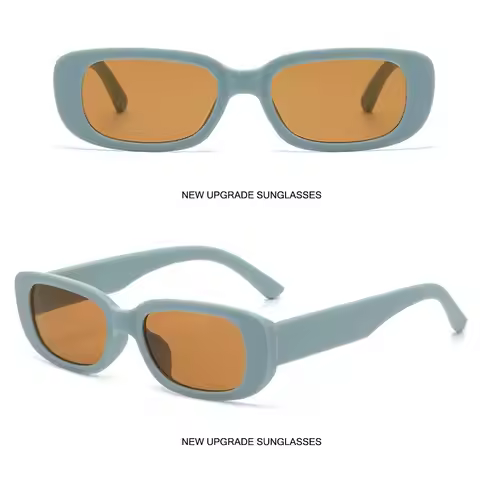 Retro Rectangle Sunglasses for Women Men Trendy Fashion Candy Color Sunglasses 90s Sun Glasses Vinta