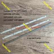 3PCS 32 inch TV Backlight LED Strips 6LEDs for TOSHIBA SVT320AF5 P1300  32P1300/1400 627mm 32P1400VM