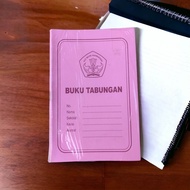 5 pcs Buku Tabungan Sekolah / Buku Tabungan Kertas Tebal Jelas