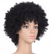 Wig Sintetis Wig Rambut Afro Rambut Halus Afrika Wig Afro Rambut Keriting Kecil Afrika Wanita