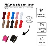 Combo D20 Stainless Steel Reel + Super Strong 5Li Thick Kite String for Flute Kite 2m 2m5 3m 3m5 4m 