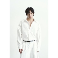 White shirt - WOOD ELEMENT | ELAN SHIRT oversized form White Shirt for Men
