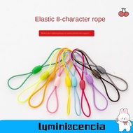 LUMINISCENCIA 8-shaped Elastic Rope, Plastic Nylon Rope DIY Handmade Accessories, Access Card Hangin