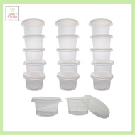 100pcs PP Round Container 2oz, 4oz, 8oz / Bekas PP Plastik Bulat