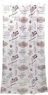 Keystone IN054131 American Retro Curtain, Chocolate, W 43.3 x L 70.9 inches (110 x 180 cm)