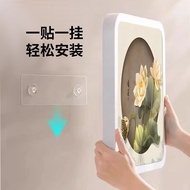 Bathroom Paintings Dry Clothes Folding Storage Cabinet Waterproof Handy Tool Toilet Shelf Mural Stor