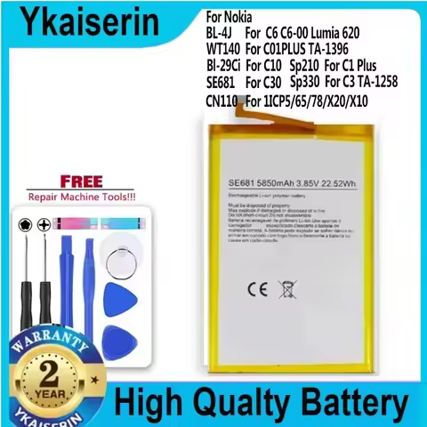 Battery for Nokia C6 C6-00 Lumia 620/C01 C1 PLUS TA-1396/C01PLUS TA-1396/C10/C30/C3 TA-1258/CN110 1I