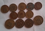 澳門舊幣1毫12個流通品相，共售10元，青衣站交收