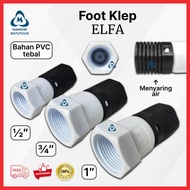 Foot Klep ELFA PVC Tebal 1/2" 3/4" 1" Inch - Foot Valve Tusen Klep Footklep - Saringan Bawah Pompa A